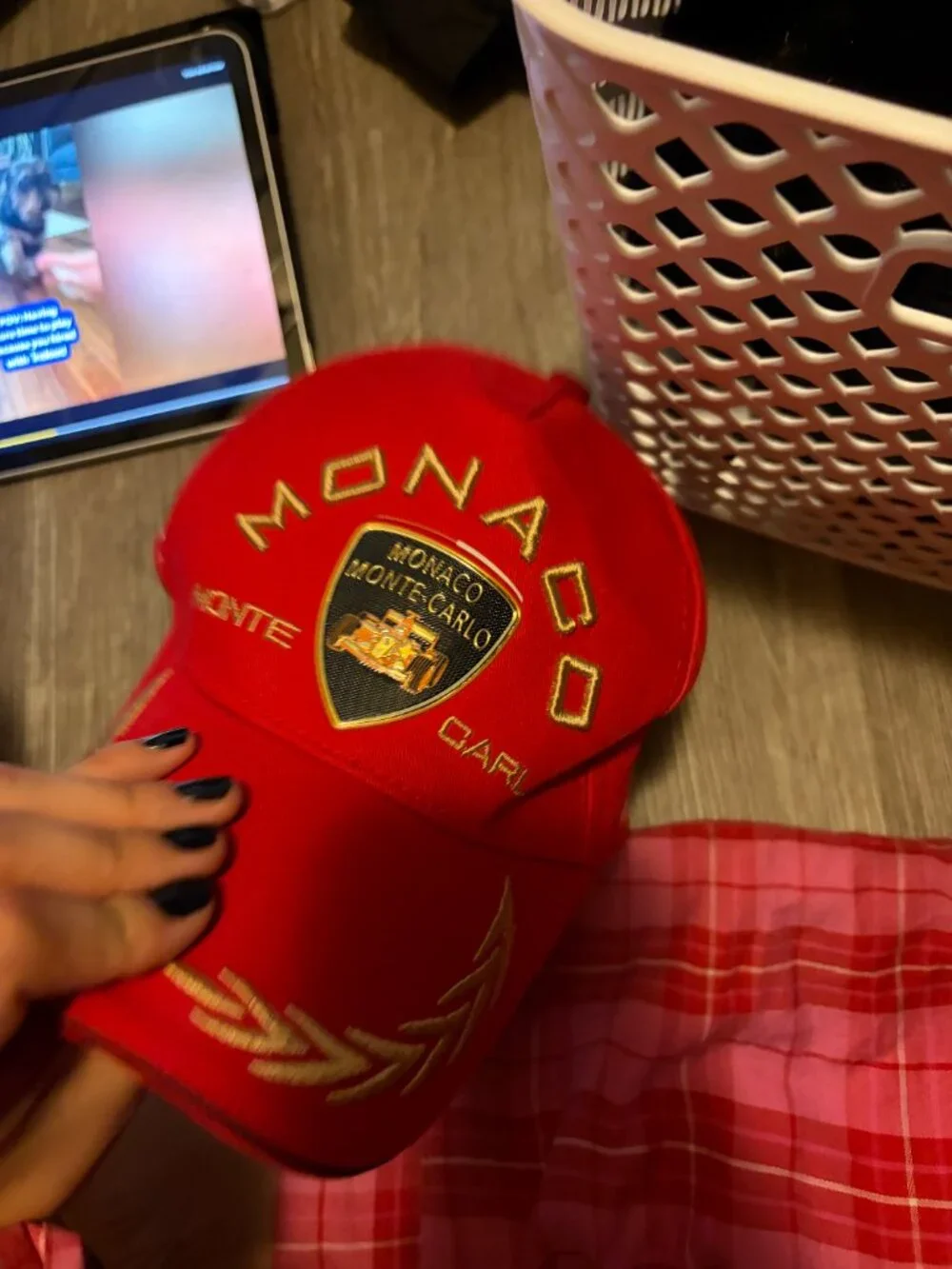Authentic Monaco Monte Carlo Racing Hat Red Never Used
